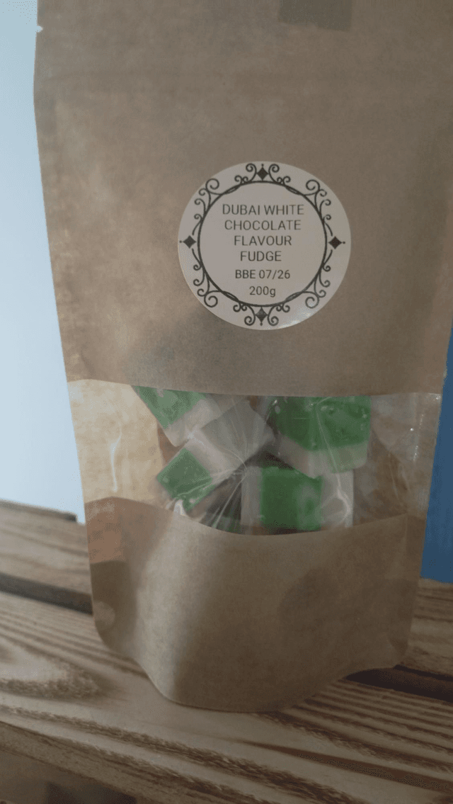 Dubai White Chocolate Flavoured Fudge 